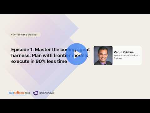 Master the coding agent harness: Plan with frontier models, execute in 90% less time