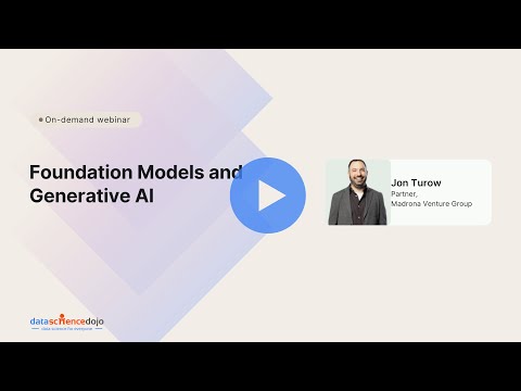 Foundation models and generative AI