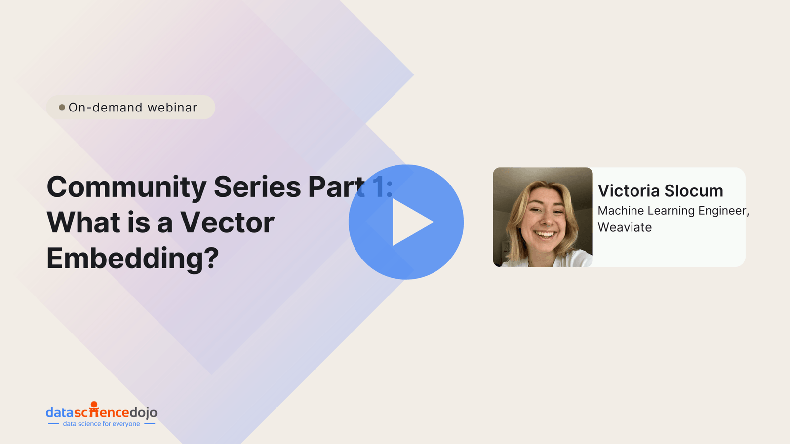 Part 1: What is a vector embedding? | master vector embeddings with weaviate